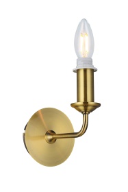 D0361  Banyan Switched Wall Lamp 1 Light Antique Brass